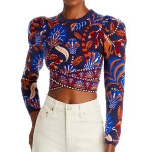 FARM RIO cropped sweater